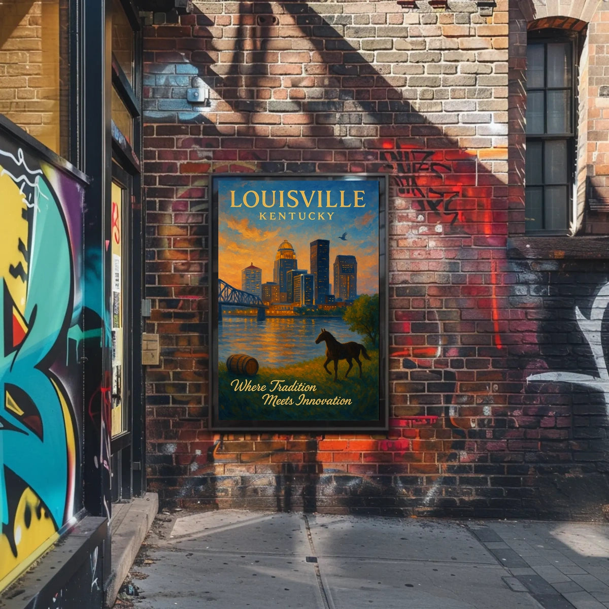 Louisville, Kentucky Where Tradition Meets Innovation Poster