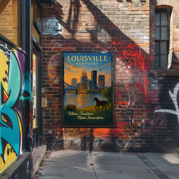 Louisville, Kentucky Where Tradition Meets Innovation Poster