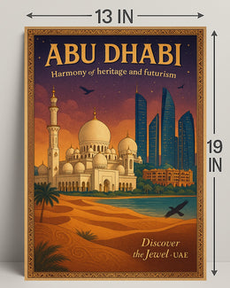 Abu Dhabi Cultural Harmony Travel Poster