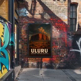 Uluru Australia Outback Sunset Decor Lovers Poster