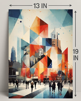Urban Geometric Symphony Poster