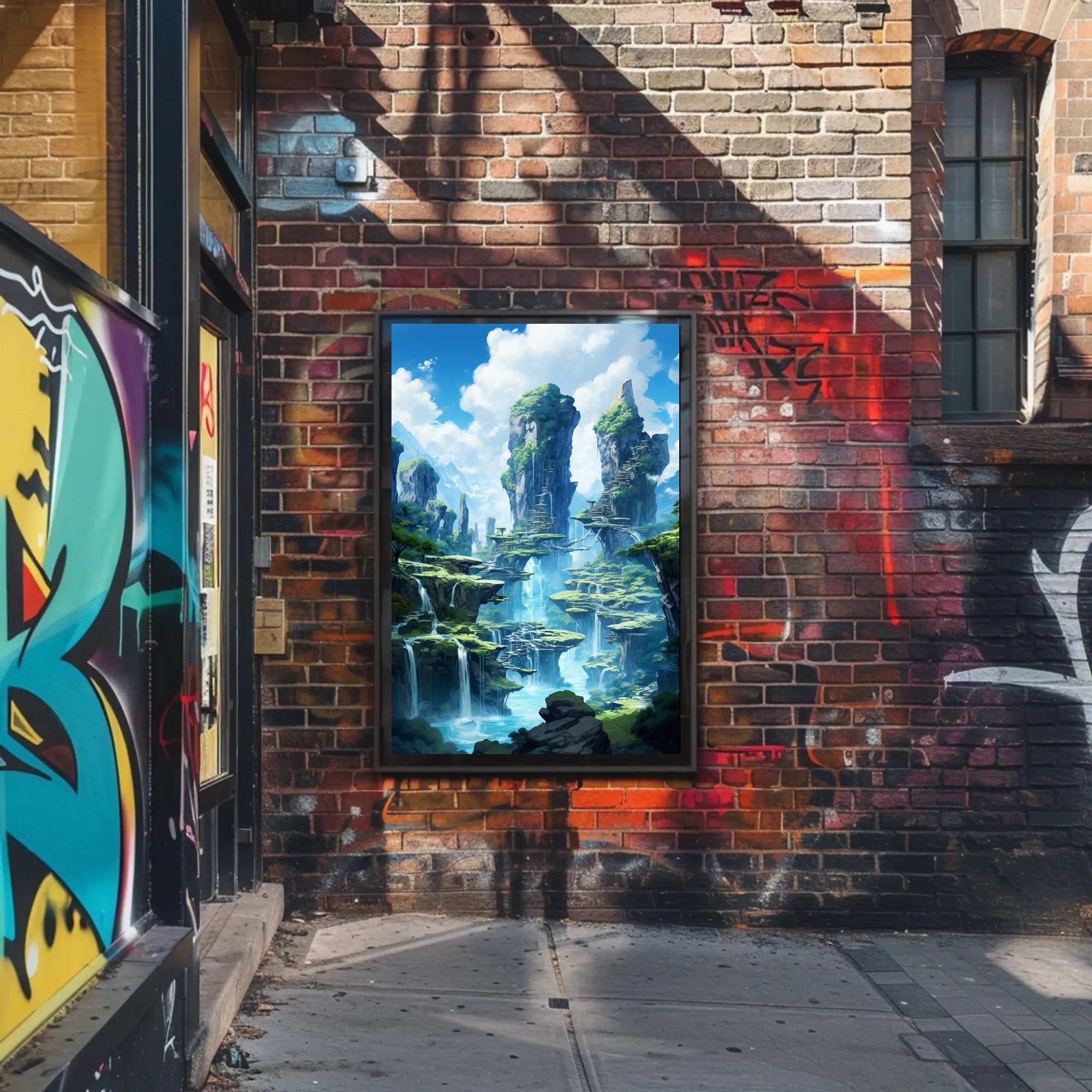 Enchanted Waterfalls Poster