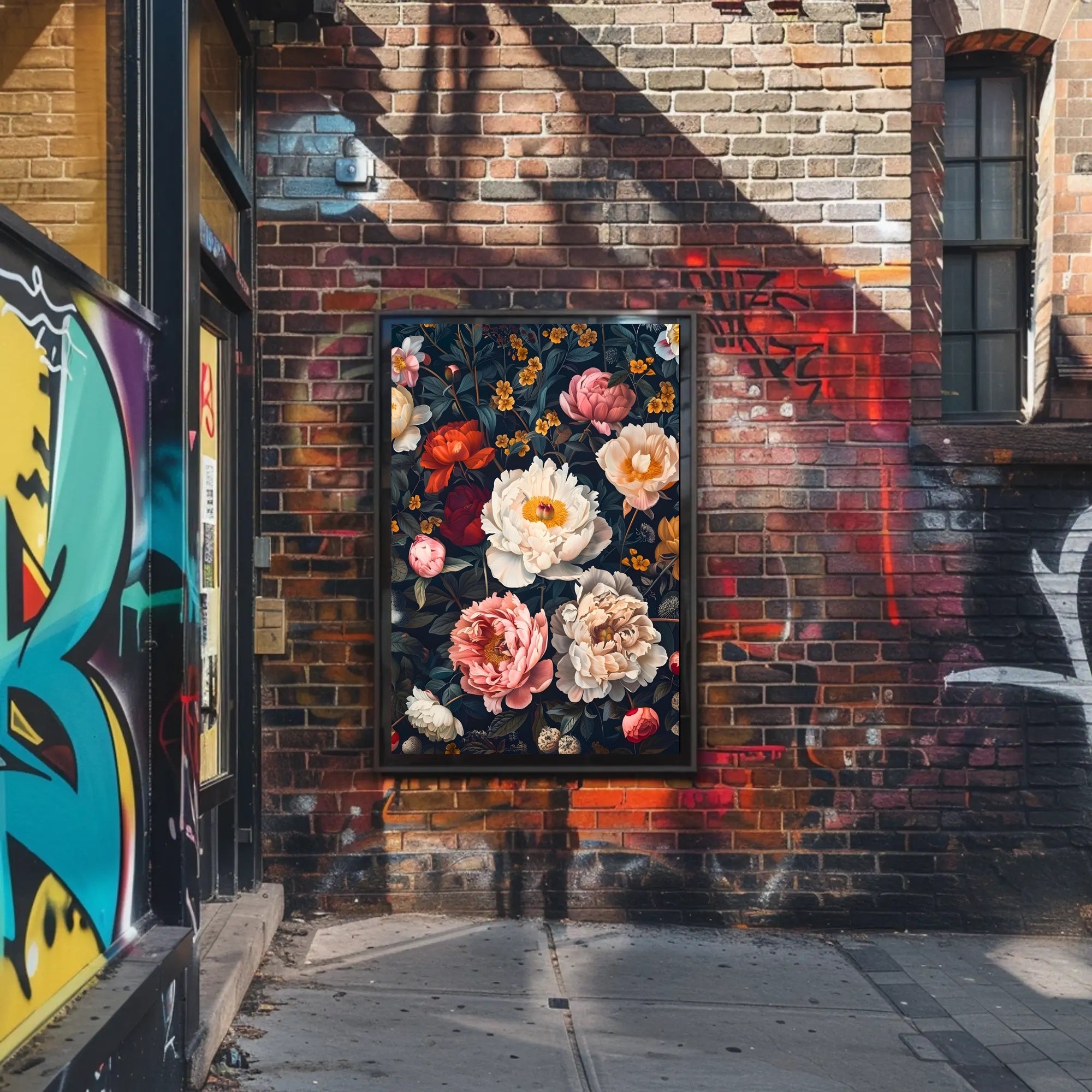 Elegant Floral Composition Print: Abstract or Artistic Poster