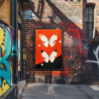 Butterflies High Contrast Poster Art Print