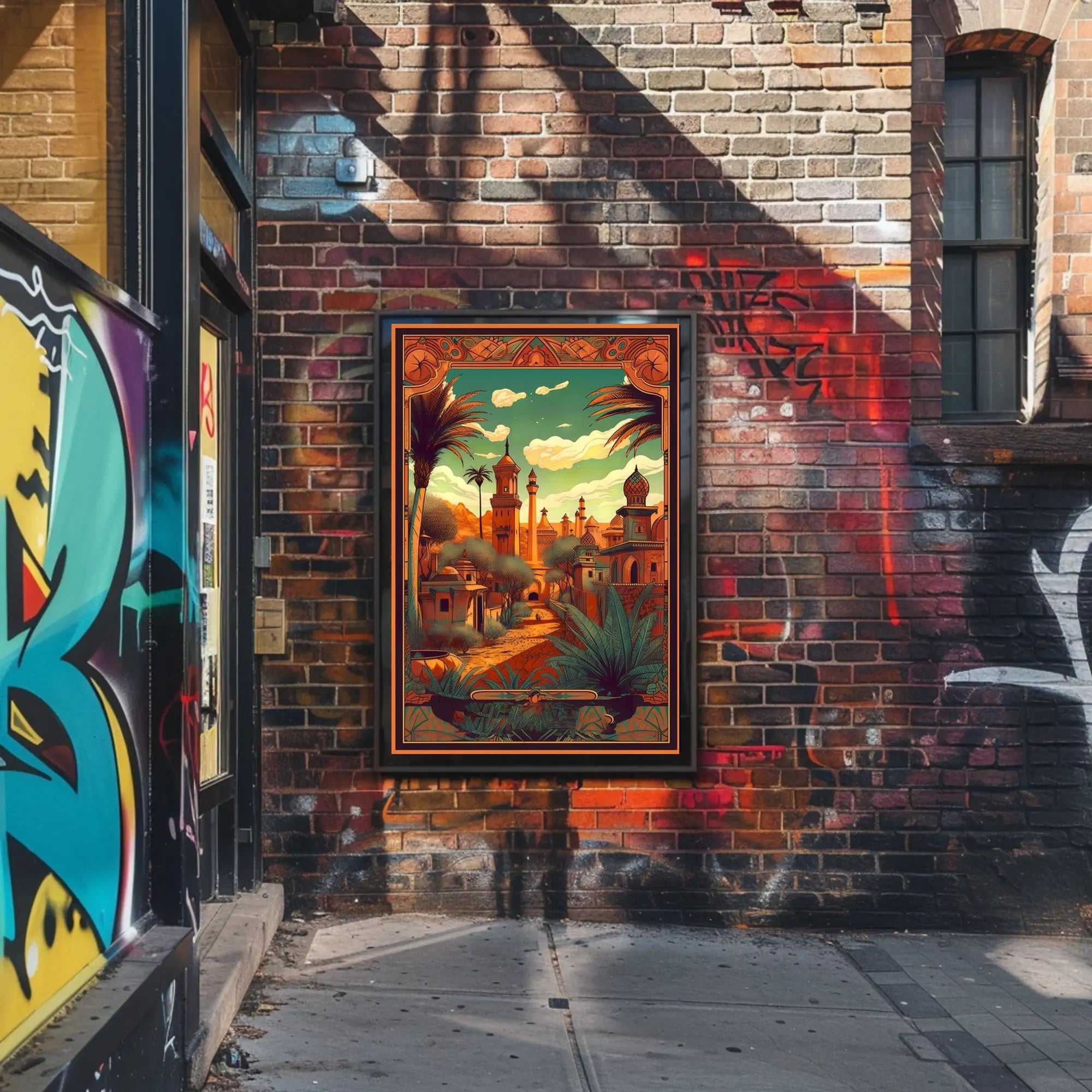 Enchanted Desert Cityscape Poster