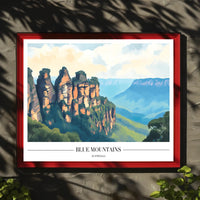 Blue Mountains Scenic Travel Poster
