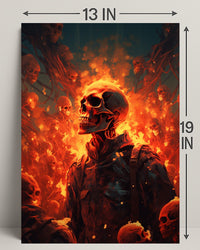 Inferno Of Skulls Poster