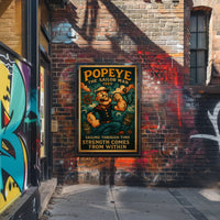 Popeye the Sailor Man Vintage Pop Culture Poster