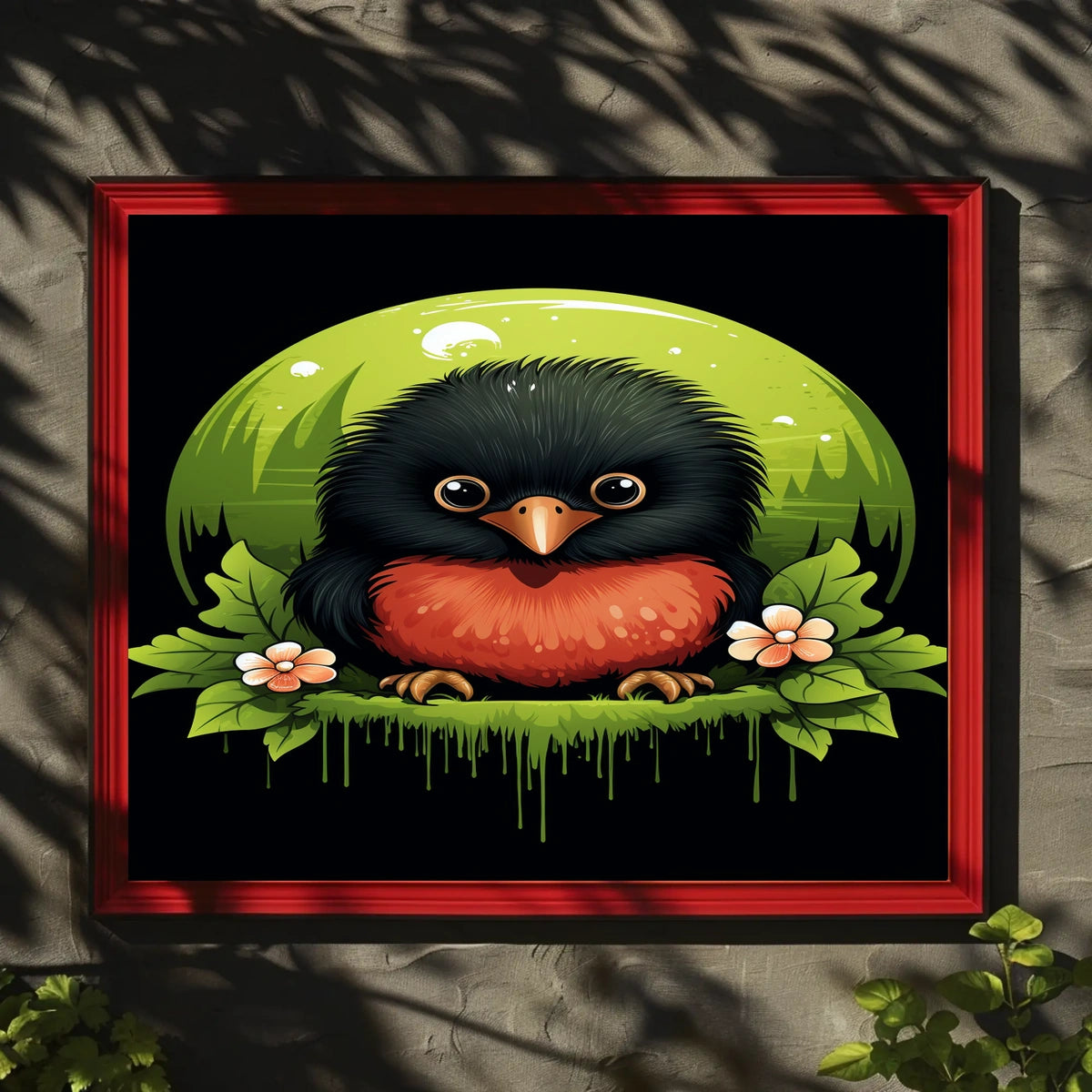 Vibrant Bird Illustration Poster