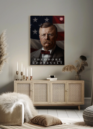 Theodore Roosevelt 26th President Of The United States Portrait