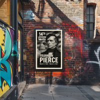 Franklin Pierce 14th President of the United States Digital Montaje Poster