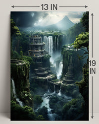 Enchanted Waterfalls Of The Lost City Poster