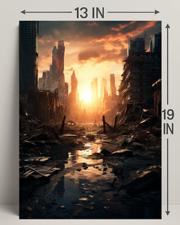 Post-Apocalyptic Sunrise Poster