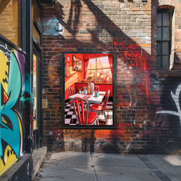 Retro Diner Vibes Poster