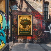 California The Golden State Poster
