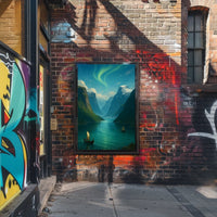 Viking Voyage Through the Fjords Poster