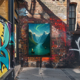 Viking Voyage Through the Fjords Poster