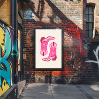 Cowboy Boots Art Print: Abstract or Artistic Poster PosterGoat