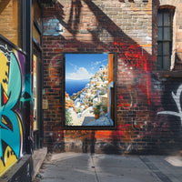 Scenic Santorini Poster