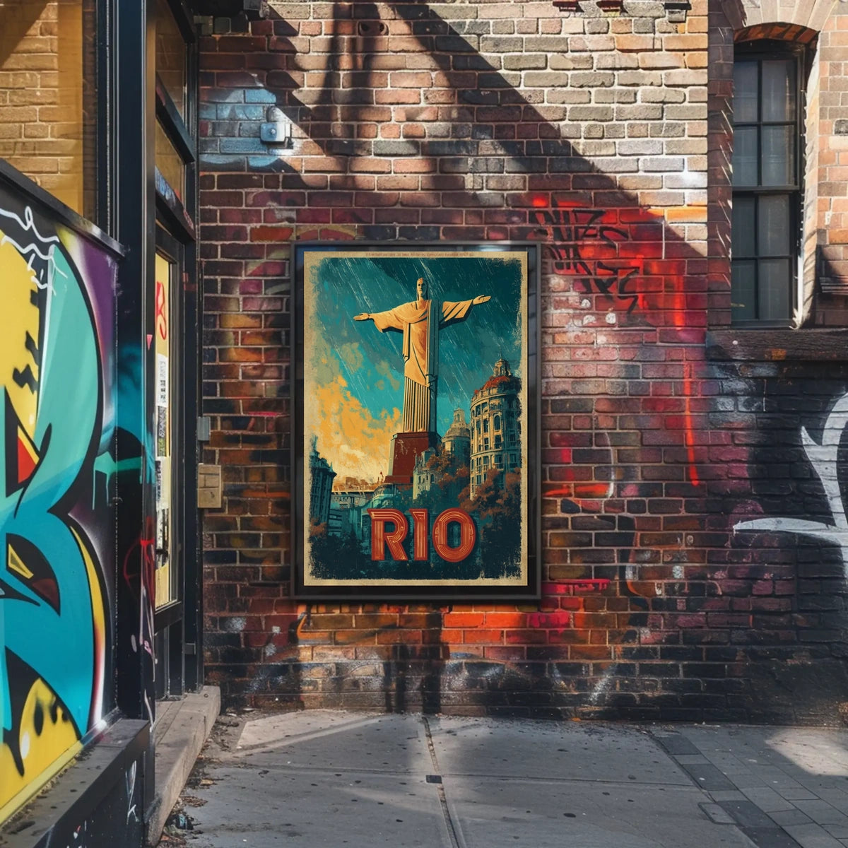 Rio de Janeiro Iconic Landmarks Poster
