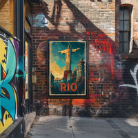Rio de Janeiro Iconic Landmarks Poster
