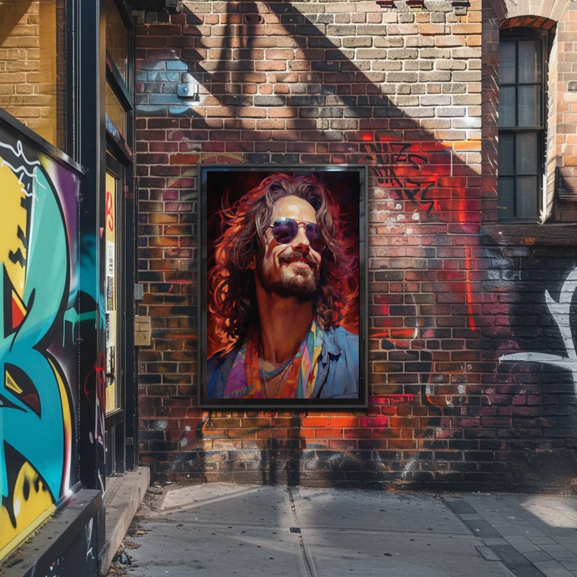 Vibrant Portrait Of A Free Spirit Poster PosterGoat