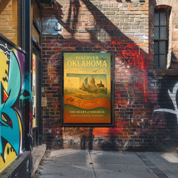Discover Oklahoma The Heart of America Poster