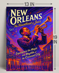 New Orleans The Heartbeat of Jazz Poster PosterGoat