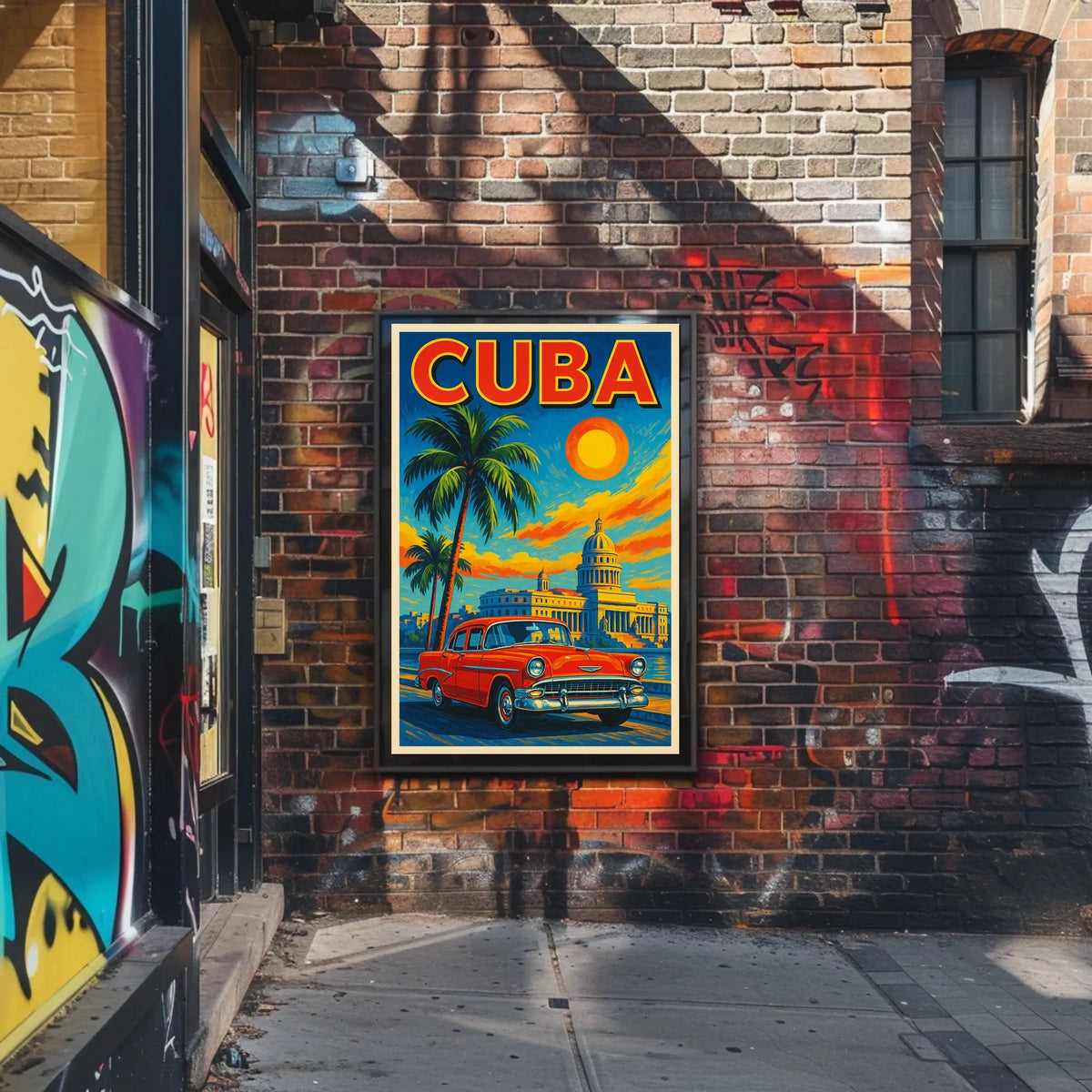 Vibrant Cuba Travel Poster