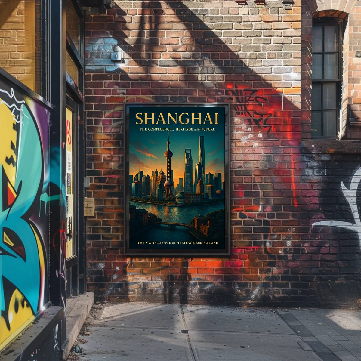 Shanghai The Confluence of Heritage and Future Poster
