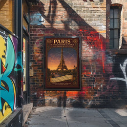 Parisian Elegance Vintage Travel Poster