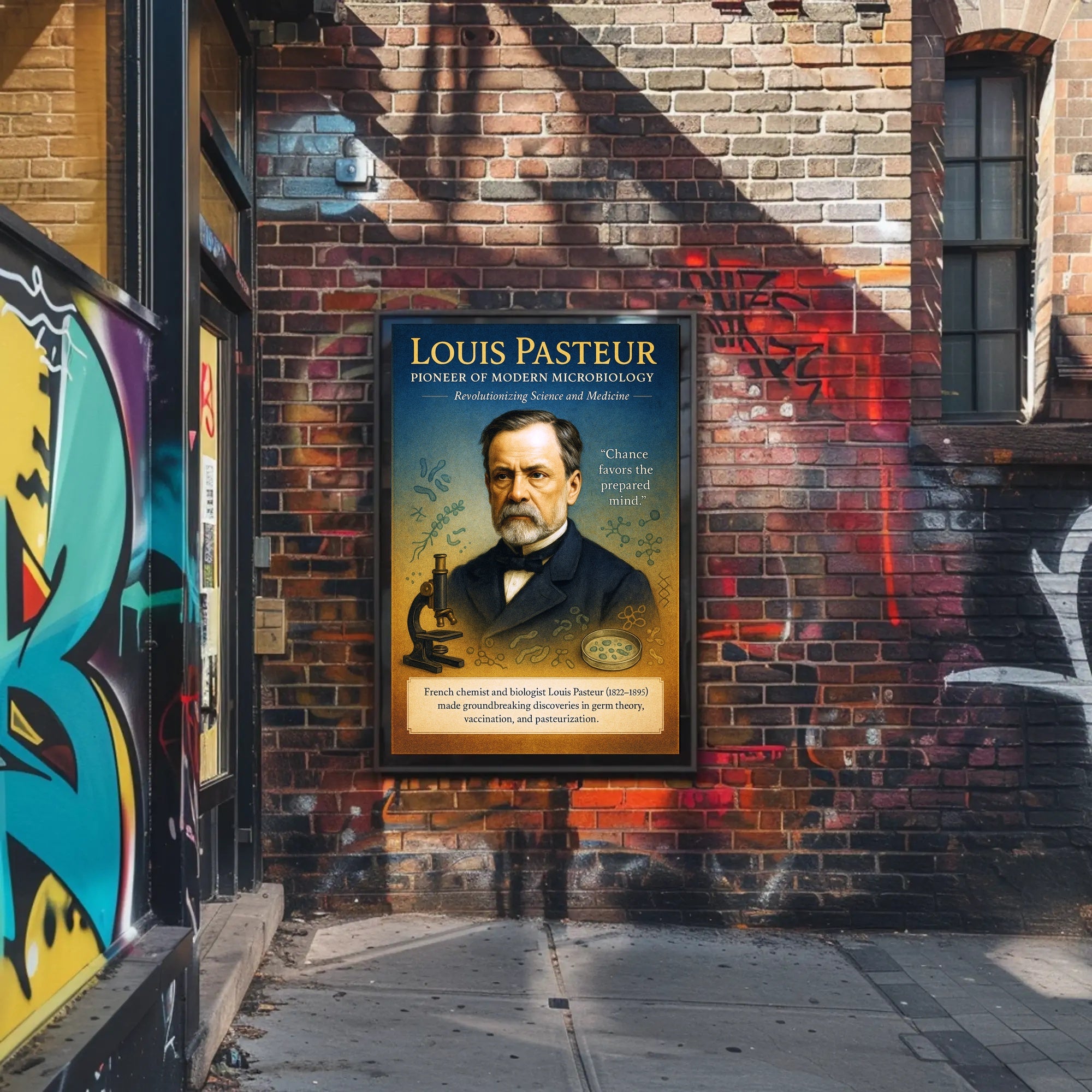 Louis Pasteur Pioneer of Modern Microbiology Poster PosterGoat