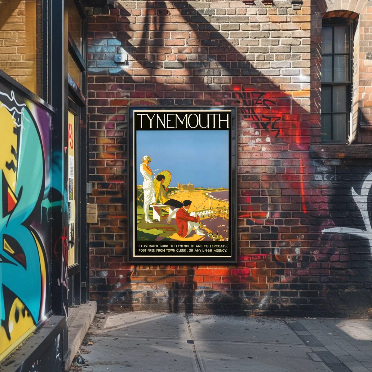 Tynemouth Illustrated Guide Poster