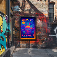 Fly to Haleakalā Wall Art Print