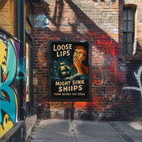 Loose Lips Might Sink Ships Poster