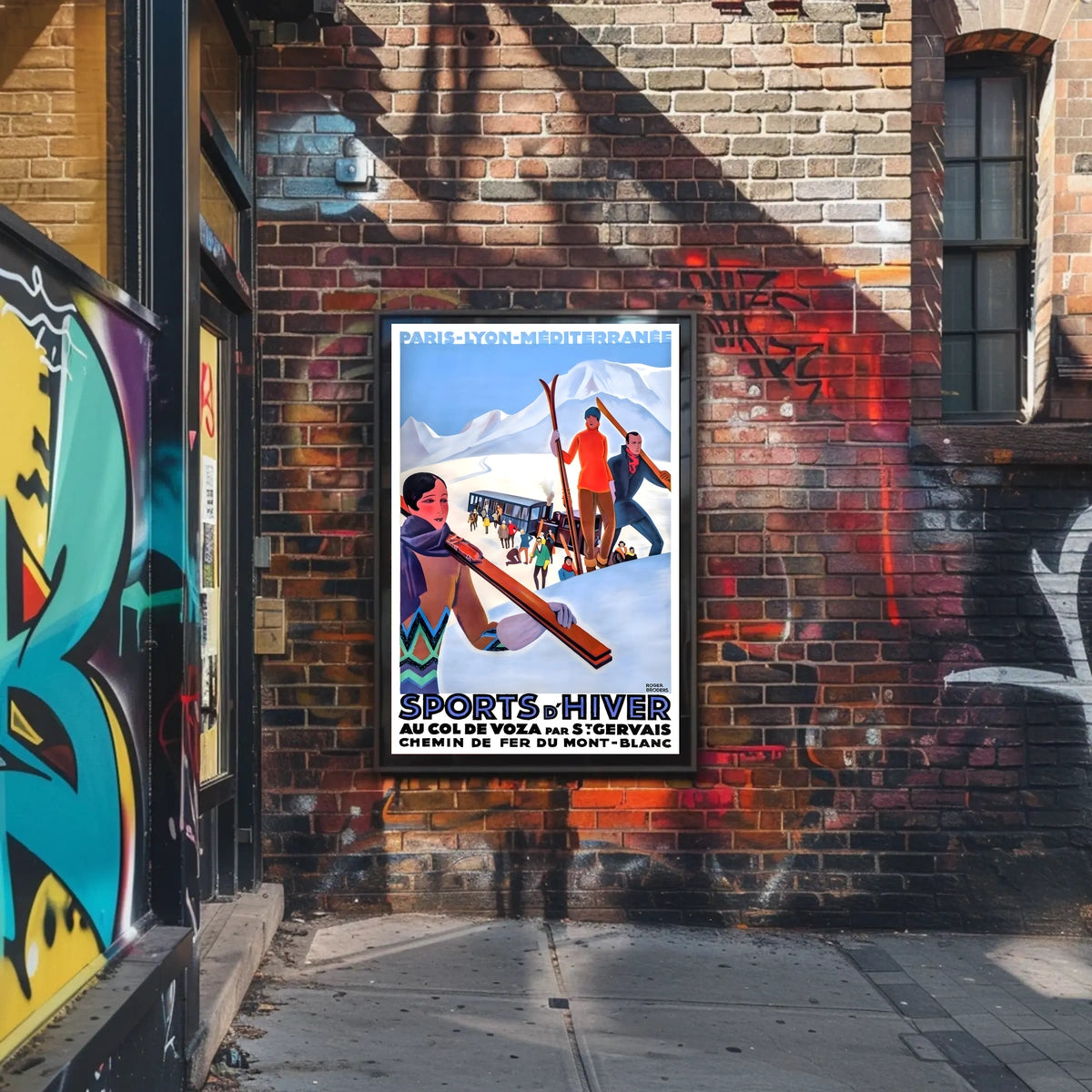 Winter Sports at Col de Voza Poster