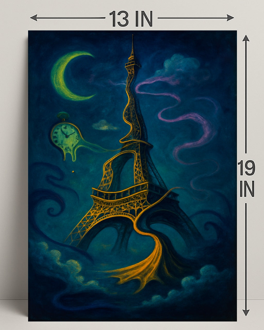 Surreal Parisian Dreamscape Surreal Poster
