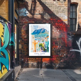Scenic View of Cape Town Poster PosterGoat