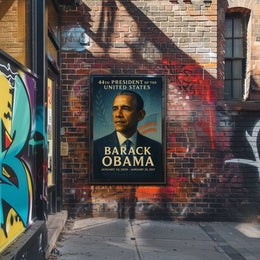 Barack Obama 44th President Legacy Historical or Presidential Poster