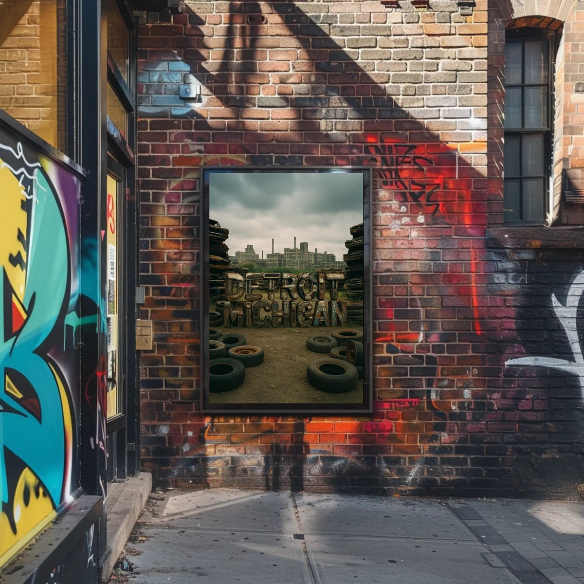 Detroit, Michigan Industrial Legacy Poster