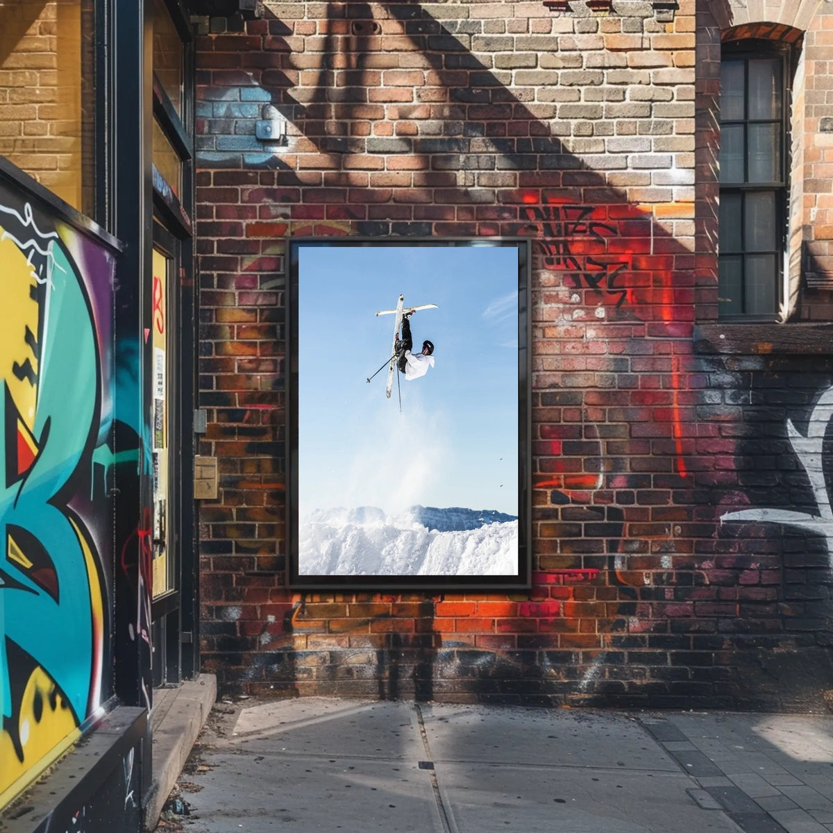 High-Flying Ski Adventure Poster