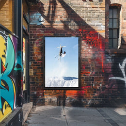 High-Flying Ski Adventure Poster