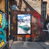 Stunning Alpine Lake and Mountain Landscape National Park Poster