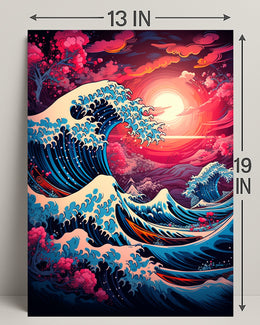 The Great Wave Artistic Interpretation Poster PosterGoat
