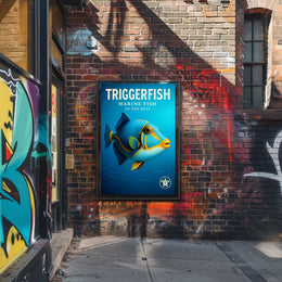 Triggerfish Marine Fish of the Reef Poster PosterGoat