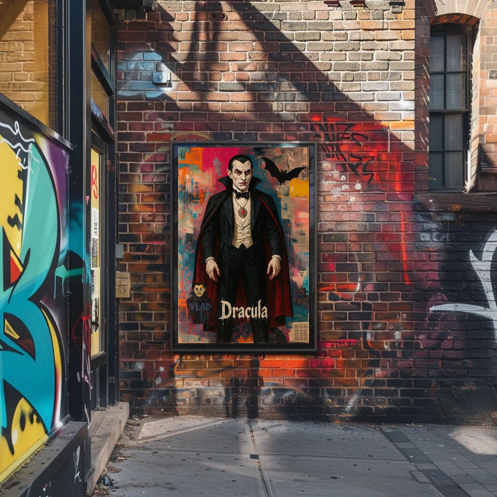 Vampire Chic: Dramatic Dracula Art Pop Culture Poster