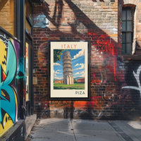 Leaning Tower of Pisa Poster