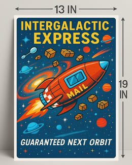 Intergalactic Express Poster PosterGoat