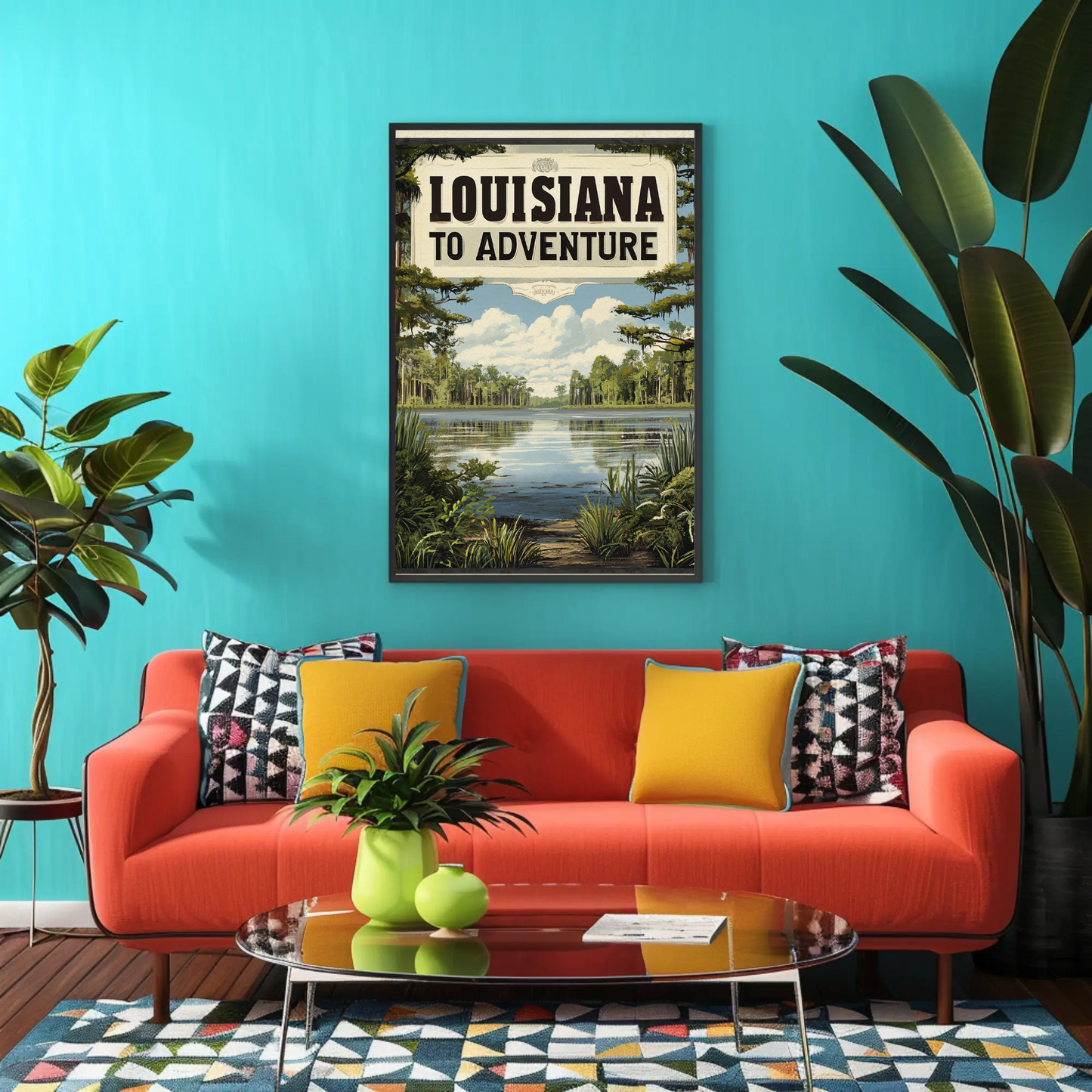 Louisiana Vintage Poster - Bayou Adventure