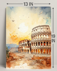 Colosseum At Sunset Poster